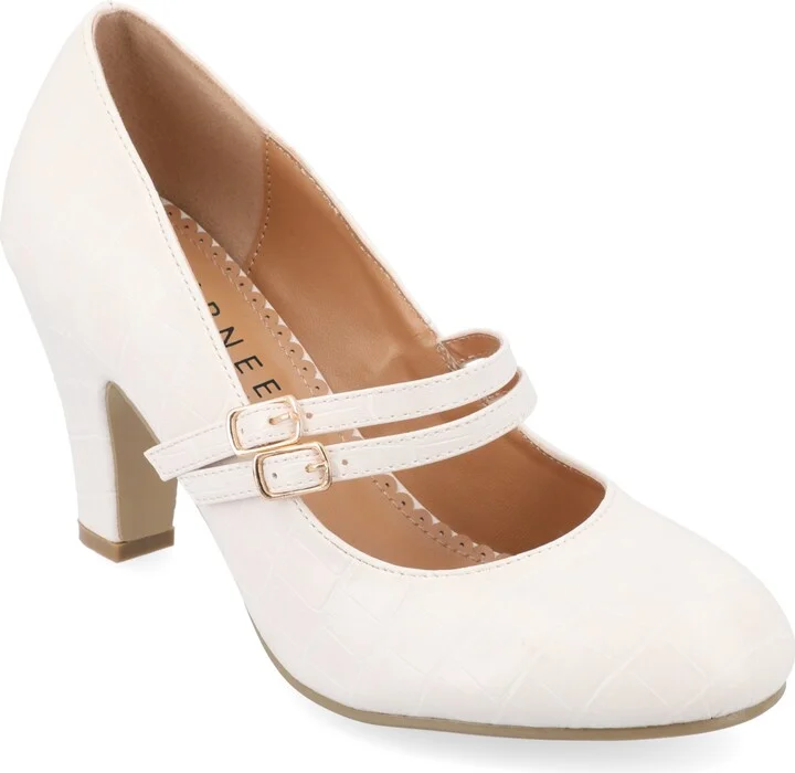 Journee Collection Women's Windy Double Strap Mary Jane Pumps