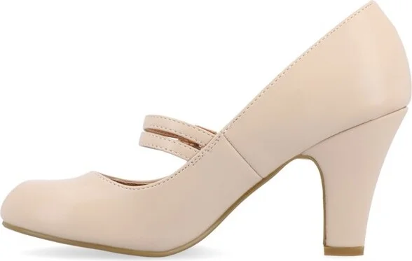 Journee Collection Women's Windy Medium and Wide Width Pumps Nude - Image 5
