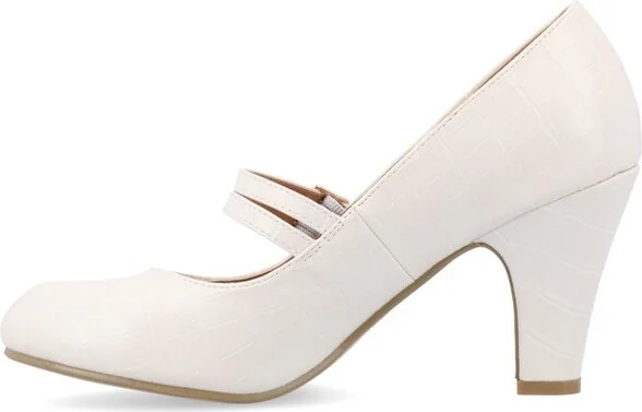 Journee Collection Women's Windy Medium and Wide Width Pumps Nude - Image 6