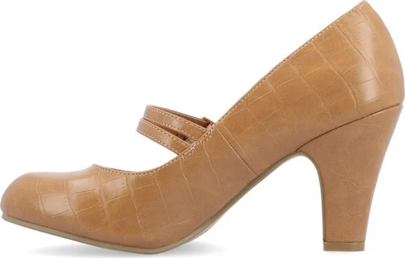 Journee Collection Women's Windy Medium and Wide Width Pumps Nude - Image 8