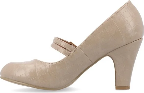 Journee Collection Women's Windy Medium and Wide Width Pumps Nude - Image 10