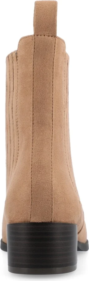 Journee Collection Women's Wrenley Block Heel Chelsea Booties - Image 3