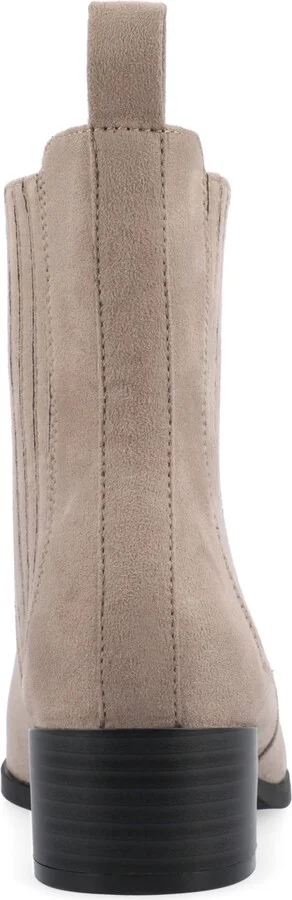 Journee Collection Women's Wrenley Block Heel Chelsea Booties - Image 7