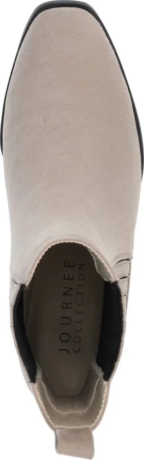 Journee Collection Women's Wrenley Block Heel Chelsea Booties - Image 8