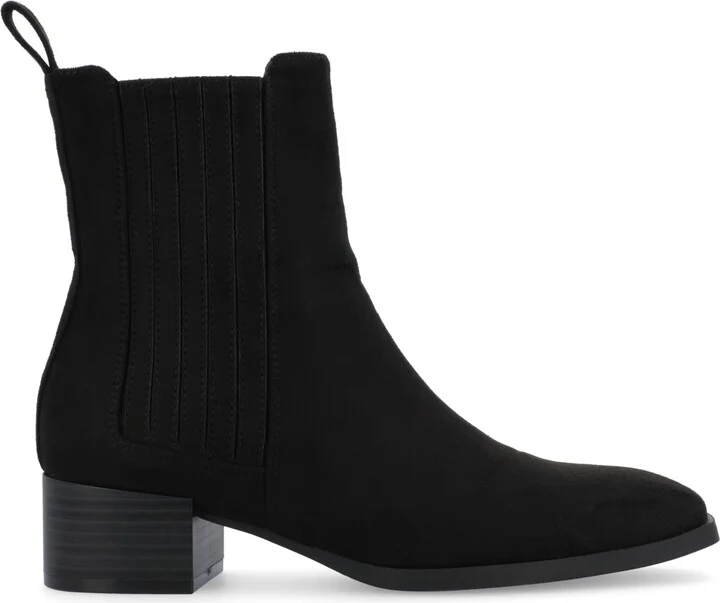 Journee Collection Women's Wrenley Block Heel Chelsea Booties - Image 10