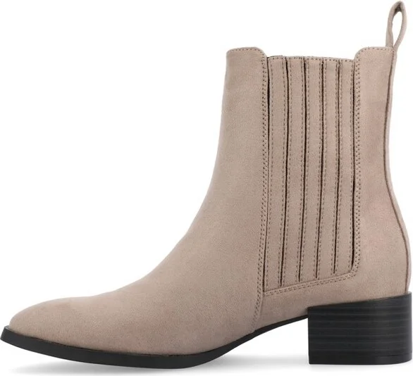 Journee Collection Women's Wrenley Booties Taupe - Image 2