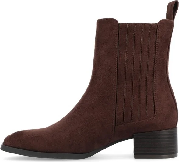 Journee Collection Women's Wrenley Booties Taupe - Image 5