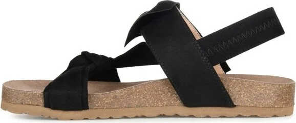 Journee Collection Women's Xanndra Multi Strap Flat Sandals Tan - Image 2