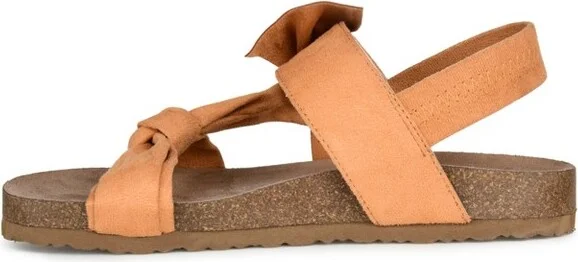 Journee Collection Women's Xanndra Multi Strap Flat Sandals Tan - Image 8