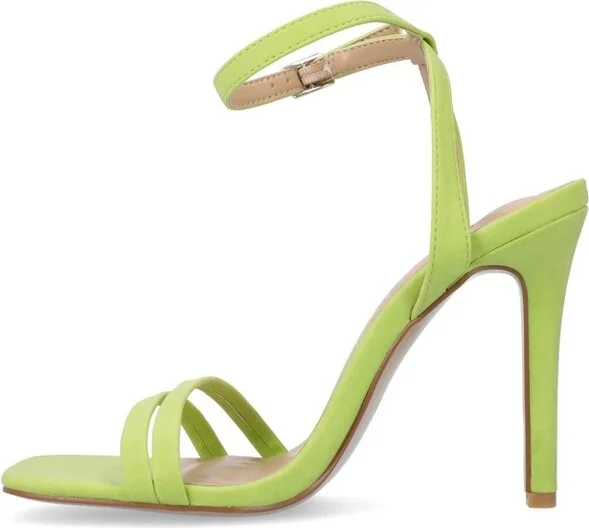 Journee Collection Women's Yevva Ankle Strap Stiletto Open Toe Pumps Grey - Image 5
