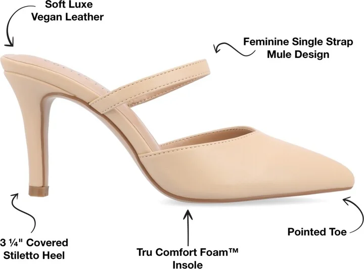 Journee Collection Women's Yvon Pointed Toe Slip On Pumps - Image 6