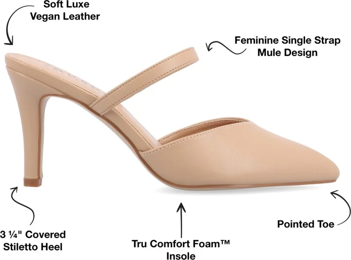 Journee Collection Women's Yvon Pointed Toe Slip On Pumps - Image 11