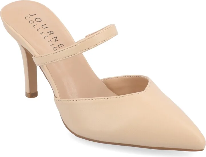 Journee Collection Women's Yvon Pointed Toe Slip On Pumps