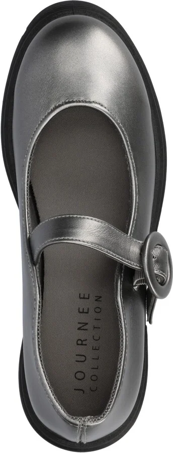 Journee Collection Women's Zarynn Mary Jane Treaded Outsole Platform Pumps - Image 4