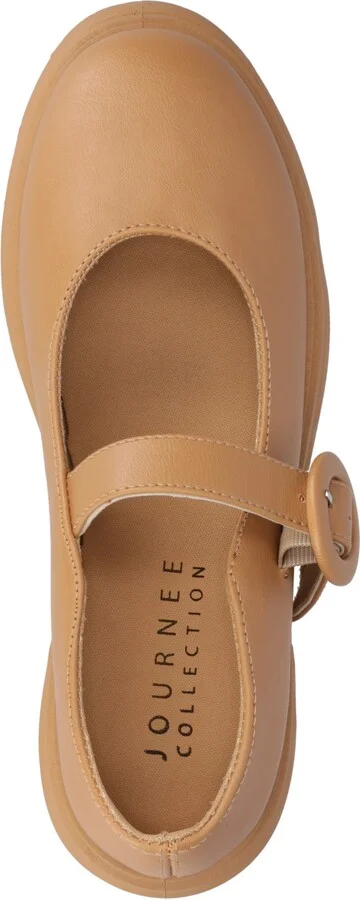 Journee Collection Women's Zarynn Mary Jane Treaded Outsole Platform Pumps - Image 9