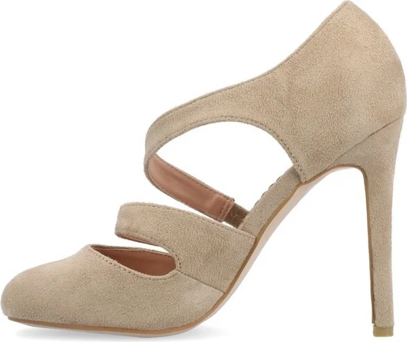 Journee Collection Women's Zeera Round Toe High Stiletto Pumps Pink - Image 2