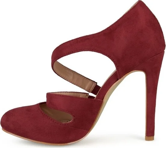 Journee Collection Women's Zeera Round Toe High Stiletto Pumps Pink - Image 7