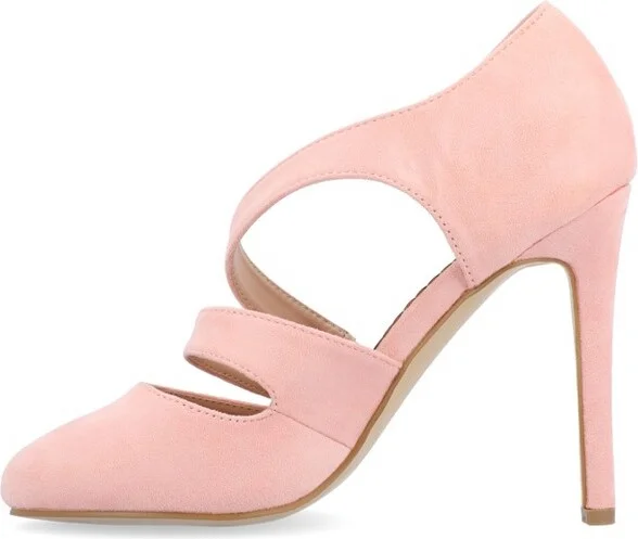 Journee Collection Women's Zeera Round Toe High Stiletto Pumps Pink - Image 8