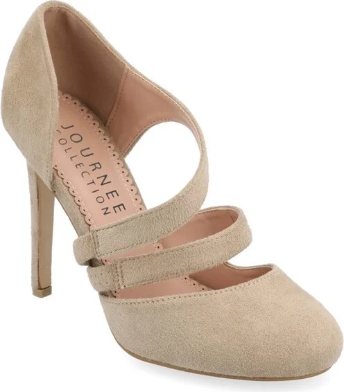 Journee Collection Women's Zeera Round Toe High Stiletto Pumps Pink