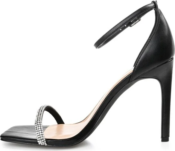 Journee Collection Women's Zoya Open Toe High Stiletto Pumps Mocha - Image 2