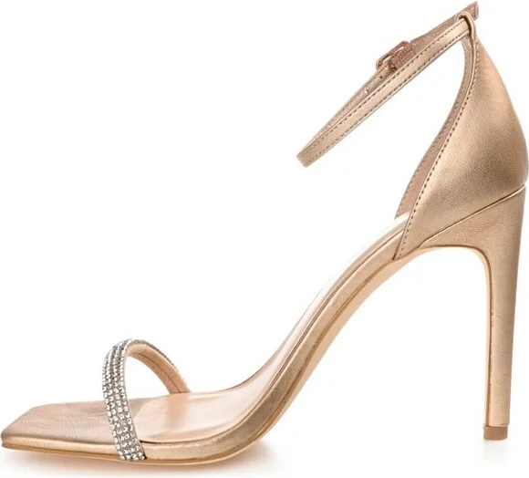 Journee Collection Women's Zoya Open Toe High Stiletto Pumps Mocha - Image 7