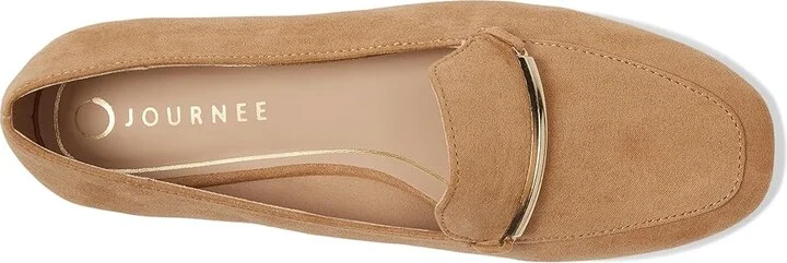 Journee Collection Wrenn Women's Flat Shoes Tan/Suede : 11 M, Faux Leather/Synthetic - Image 2