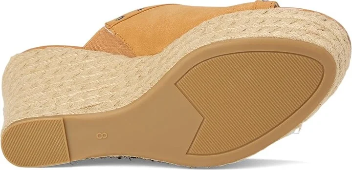 Journee Collection Yari Women's Wedge Shoes Cognac : 8 M, Synthetic - Image 3