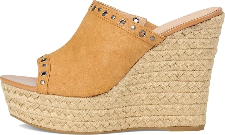 Journee Collection Yari Women's Wedge Shoes Cognac : 8 M, Synthetic - Image 6