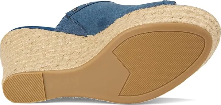 Journee Collection Yari Women's Wedge Shoes Navy : 10 M, Synthetic - Image 3