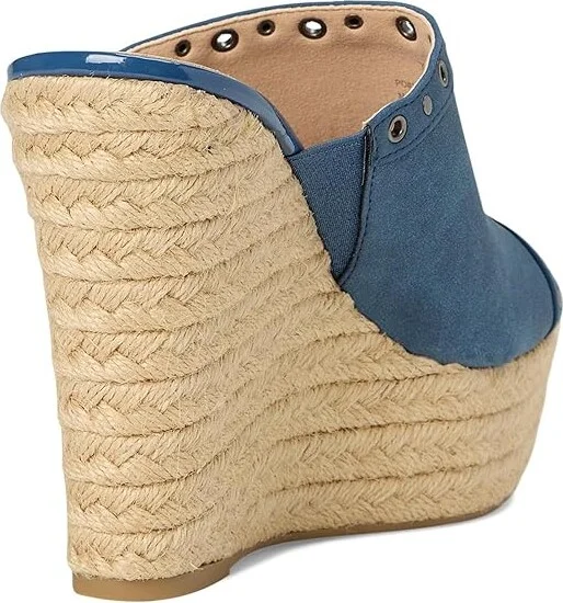 Journee Collection Yari Women's Wedge Shoes Navy : 10 M, Synthetic - Image 4