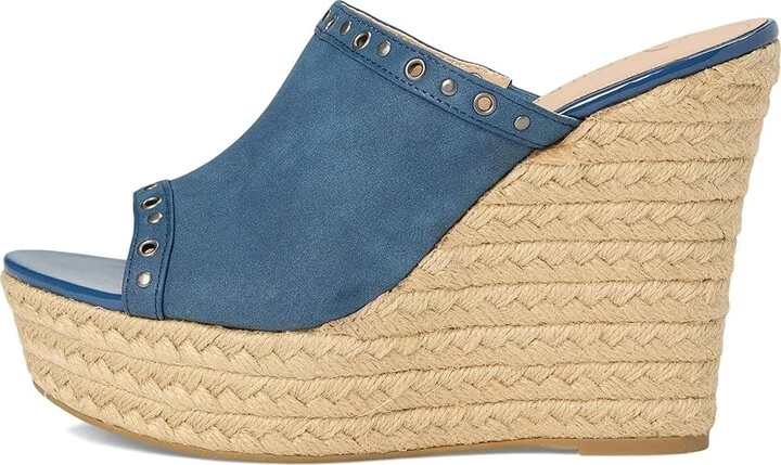 Journee Collection Yari Women's Wedge Shoes Navy : 10 M, Synthetic - Image 6