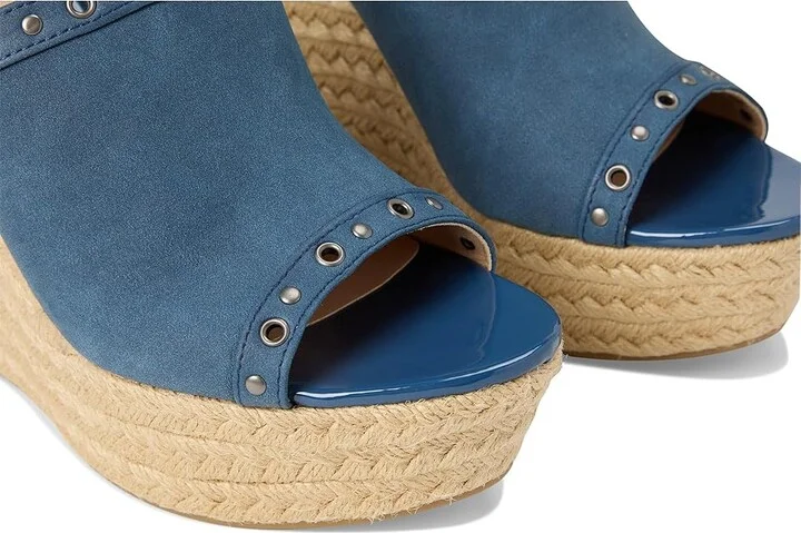 Journee Collection Yari Women's Wedge Shoes Navy : 10 M, Synthetic - Image 7