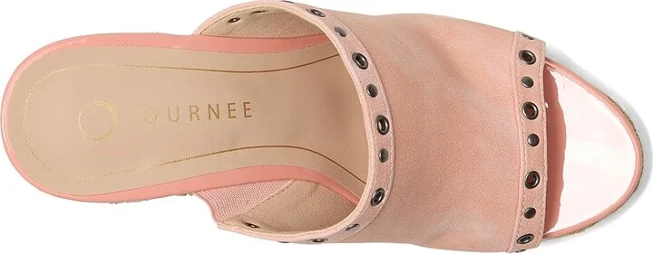 Journee Collection Yari Women's Wedge Shoes Pink : 7.5 M, Synthetic - Image 2