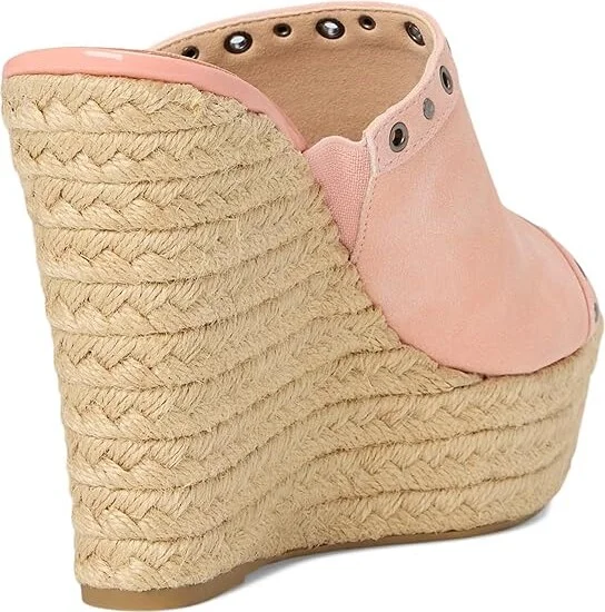 Journee Collection Yari Women's Wedge Shoes Pink : 7.5 M, Synthetic - Image 4