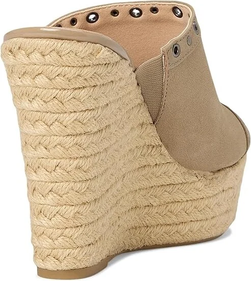 Journee Collection Yari Women's Wedge Shoes Taupe : 6.5 M, Synthetic - Image 4