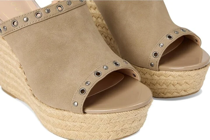 Journee Collection Yari Women's Wedge Shoes Taupe : 6.5 M, Synthetic - Image 7