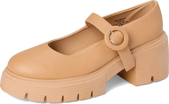 Journee Collection Zarynn Women's Flat Shoes Cognac : 7.5 M, Faux Leather - Image 5