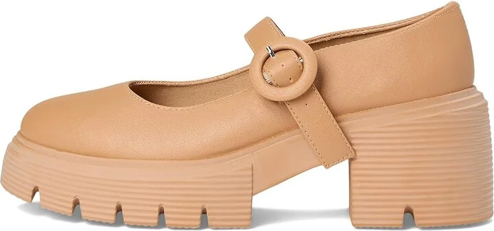 Journee Collection Zarynn Women's Flat Shoes Cognac : 7.5 M, Faux Leather - Image 6