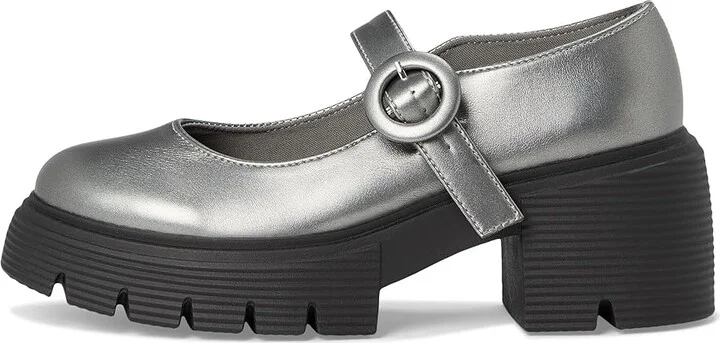 Journee Collection Zarynn Women's Flat Shoes Pewter : 7 M, Faux Leather - Image 6