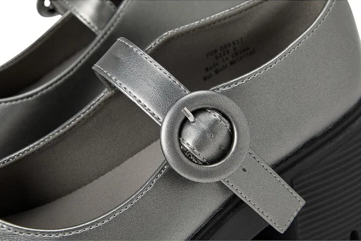Journee Collection Zarynn Women's Flat Shoes Pewter : 7 M, Faux Leather - Image 7