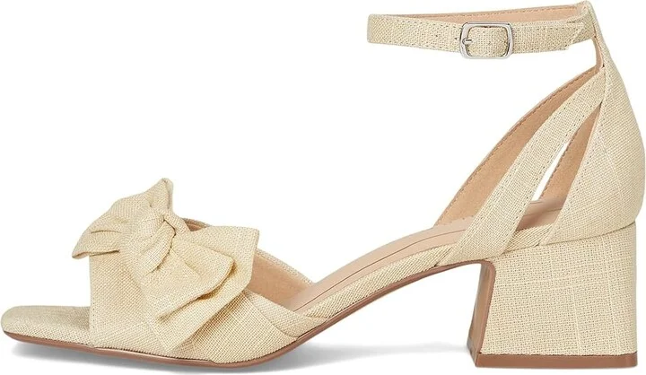 Journee Collection Zevi Women's Dress Sandals Beige : 9.5 M, Textile - Image 6