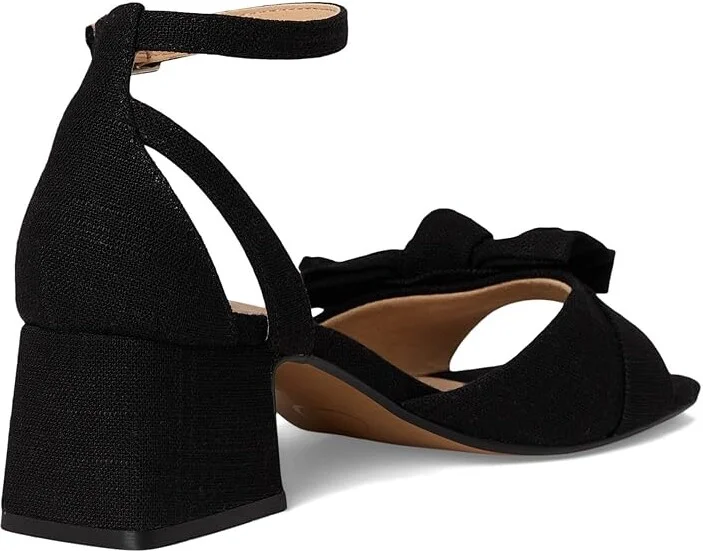 Journee Collection Zevi Women's Dress Sandals Black : 7.5 M, Textile - Image 4