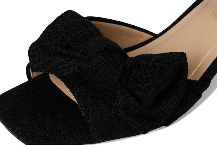 Journee Collection Zevi Women's Dress Sandals Black : 7.5 M, Textile - Image 7