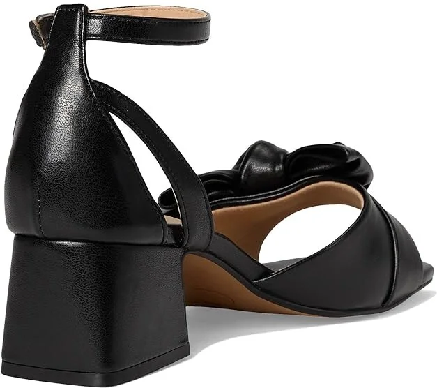 Journee Collection Zevi Women's Dress Sandals Black PU : 7 M, Textile - Image 4