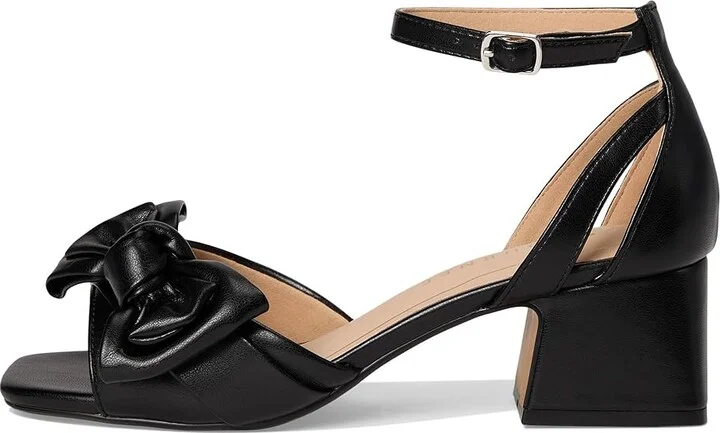 Journee Collection Zevi Women's Dress Sandals Black PU : 7 M, Textile - Image 6