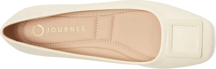 Journee Collection Zimia Women's Shoes Beige : 8.5 M, Synthetic - Image 2