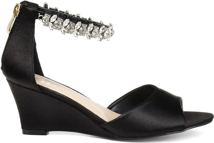 JOURNEE Connor Embellished Strap Wedge Sandal - Image 3