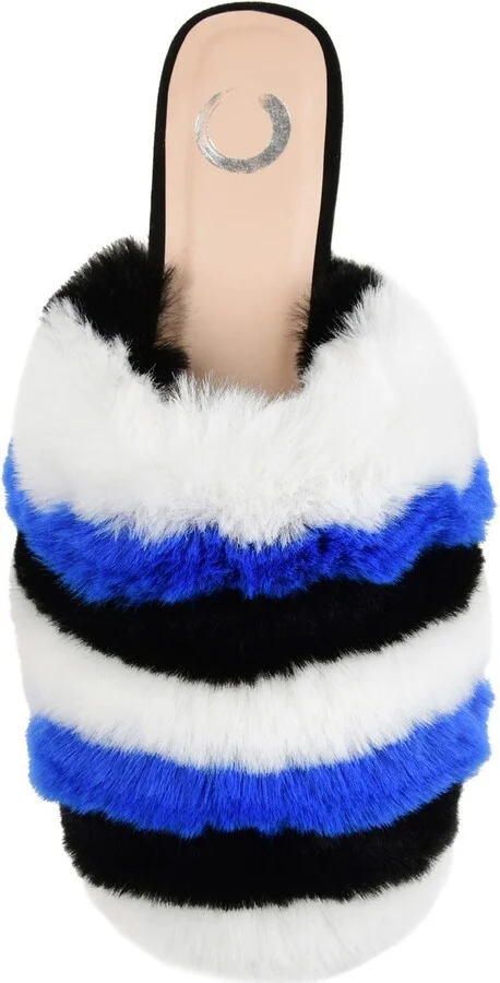JOURNEE Evelin Faux Fur Mule - Image 2