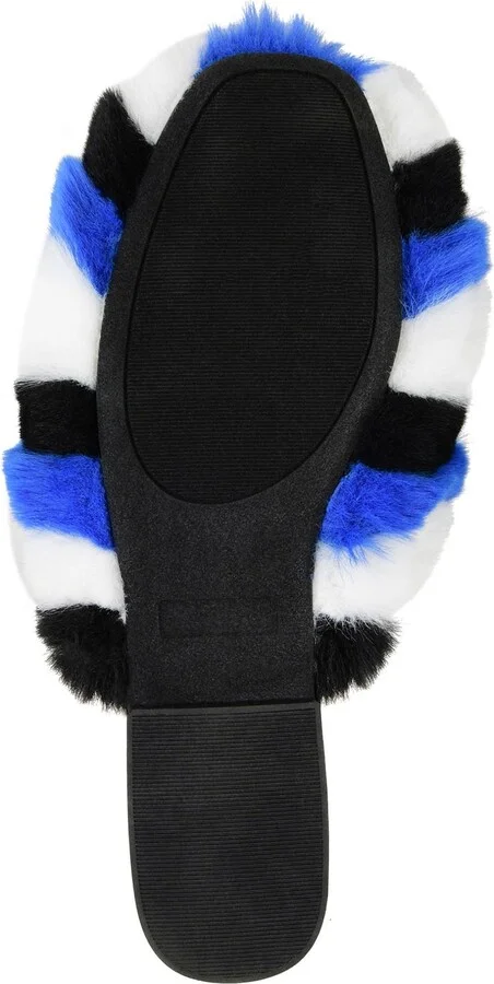 JOURNEE Evelin Faux Fur Mule - Image 3