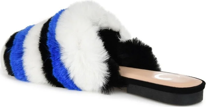 JOURNEE Evelin Faux Fur Mule - Image 4